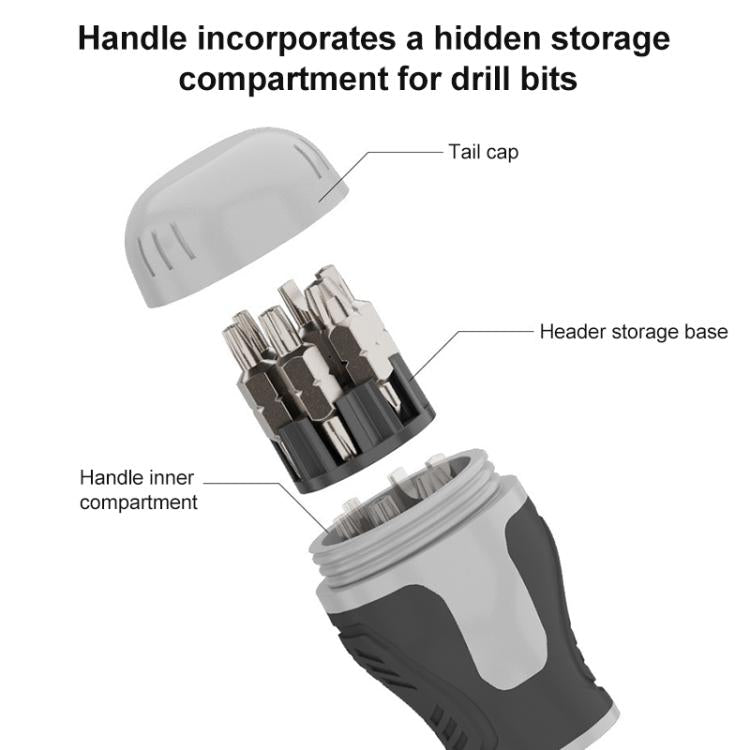 15 in 1 Mini Manual Ratchet Screwdriver Set