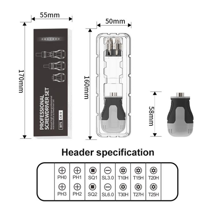 15 in 1 Mini Manual Ratchet Screwdriver Set