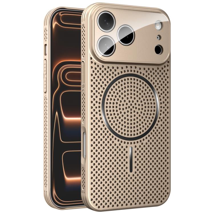 For iPhone 17 Pro Max Ice Armor Cooling Magnetic Airbag Shockproof Phone Case