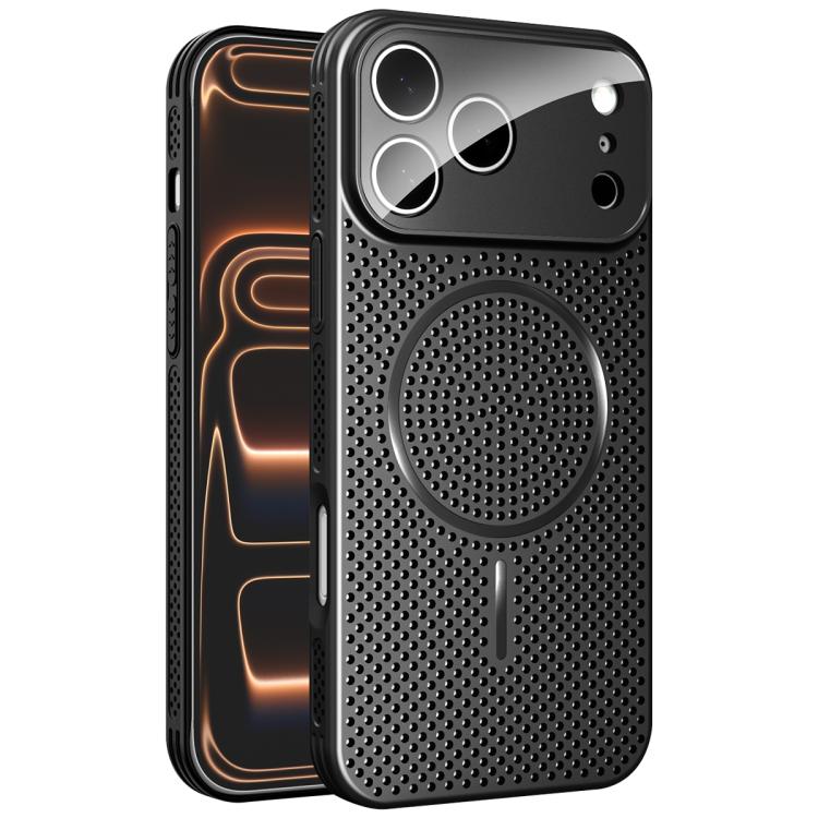 For iPhone 17 Pro Ice Armor Cooling Magnetic Airbag Shockproof Phone Case