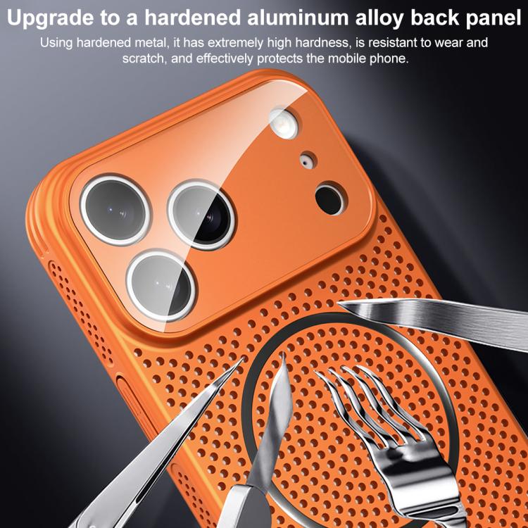 For iPhone 17 Pro Max Ice Armor Cooling Magnetic Airbag Shockproof Phone Case