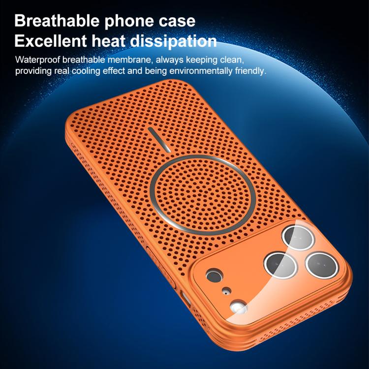 For iPhone 17 Pro Ice Armor Cooling Magnetic Airbag Shockproof Phone Case