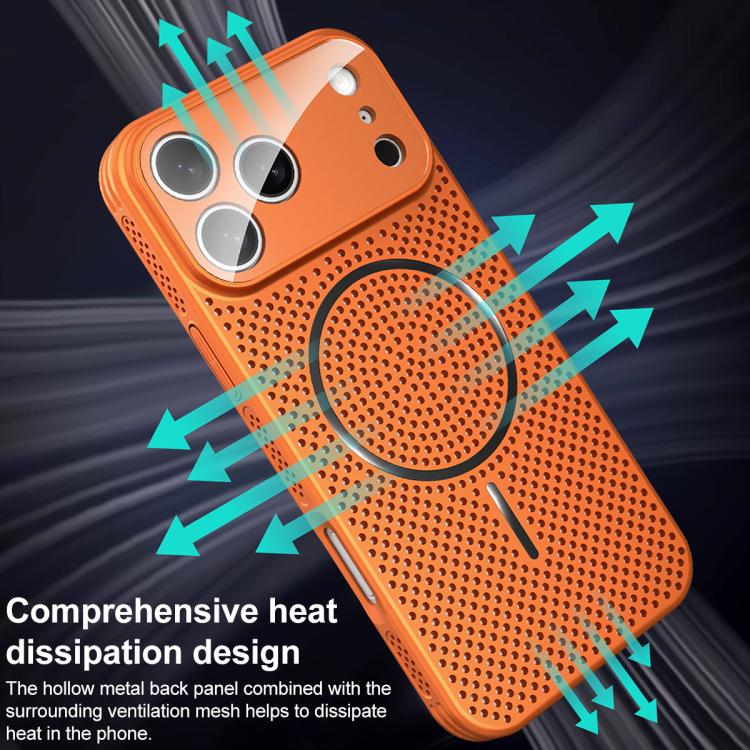 For iPhone 17 Pro Ice Armor Cooling Magnetic Airbag Shockproof Phone Case