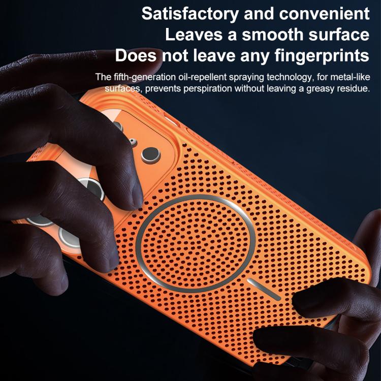 For iPhone 17 Pro Max Ice Armor Cooling Magnetic Airbag Shockproof Phone Case