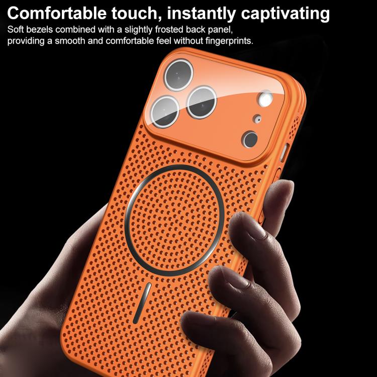 For iPhone 17 Pro Max Ice Armor Cooling Magnetic Airbag Shockproof Phone Case