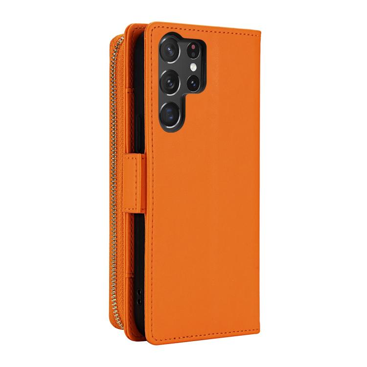 For Samsung Galaxy S26 Ultra 5G Crossbody Diamond Lattice Zipper Wallet RFID Vegan Leather Phone Case
