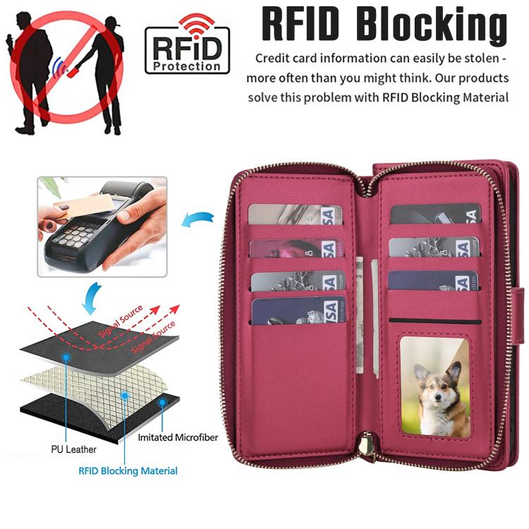 For Samsung Galaxy A36 / A37 / A56 5G Crossbody Diamond Lattice Zipper Wallet RFID Vegan Leather Phone Case