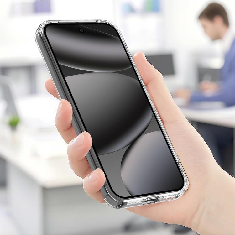For Google Pixel 10 Large Hole Camera MagSafe Magnetic Clear Acrylic TPU Case - Transparent