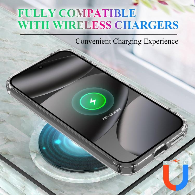 For Google Pixel 10 Large Hole Camera MagSafe Magnetic Clear Acrylic TPU Case - Transparent