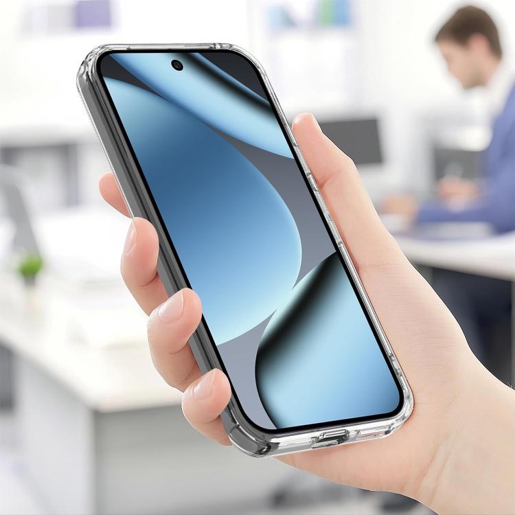 For Google Pixel 10 Pro Large Hole Camera MagSafe Magnetic Clear Acrylic TPU Case - Transparent