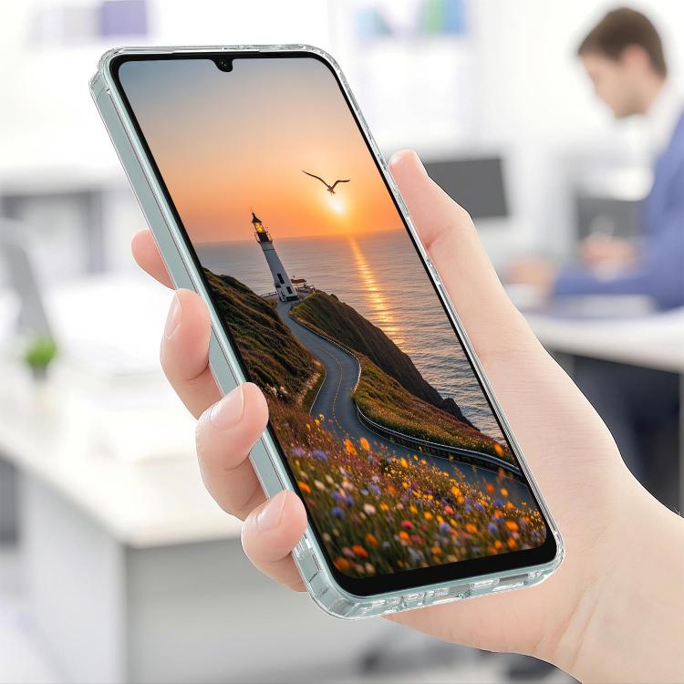 For Samsung Galaxy A05 Large Hole Camera MagSafe Magnetic Clear Acrylic TPU Case - Transparent