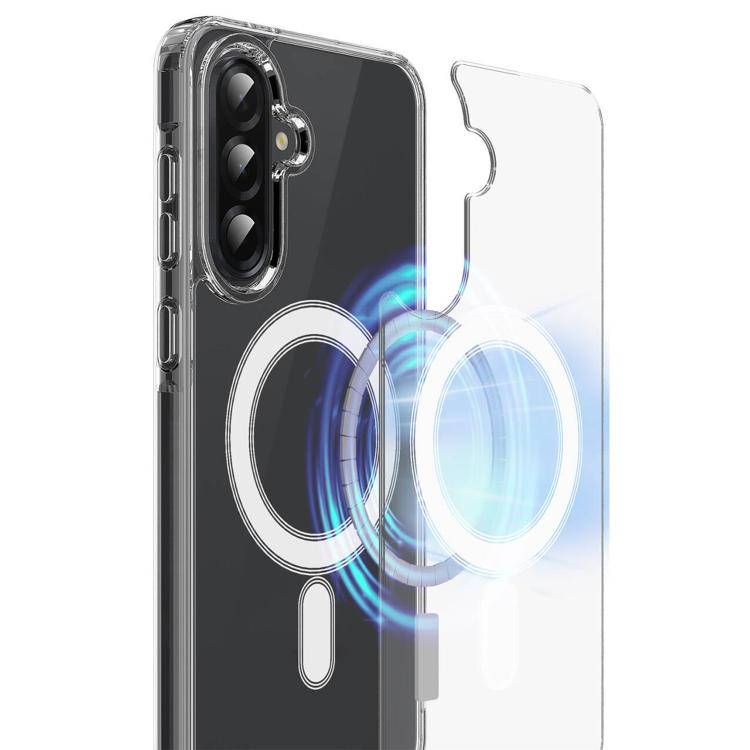 For Samsung Galaxy A36 5G Large Hole Camera MagSafe Magnetic Clear Acrylic TPU Case - Transparent