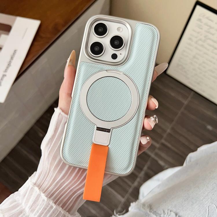 For iPhone 13 Pro Electroplated Diamond Texture Ring Magnetic Holder Phone Case