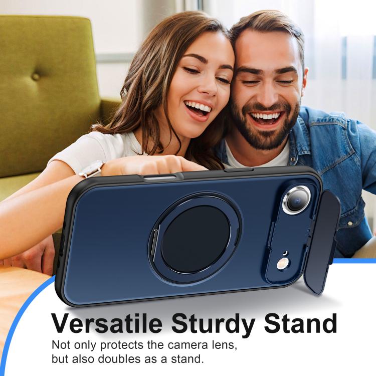 For iPhone Air ShellGod Magnetic Rotation Holder Lens Shield PC TPU Hybrid Phone Case