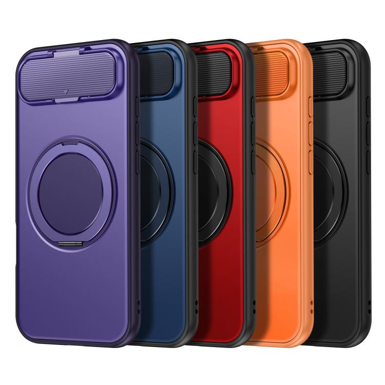 For iPhone Air ShellGod Magnetic Rotation Holder Lens Shield PC TPU Hybrid Phone Case