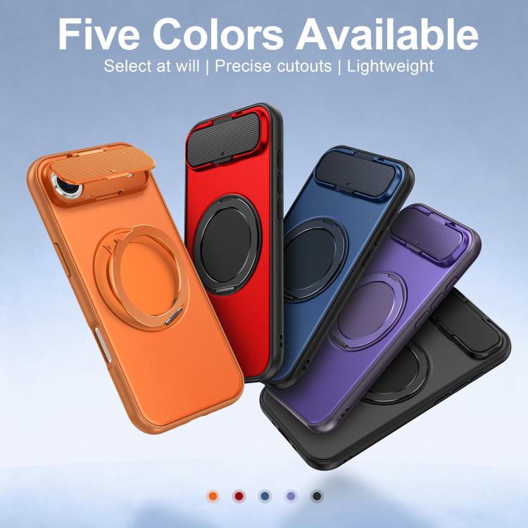 For iPhone Air ShellGod Magnetic Rotation Holder Lens Shield PC TPU Hybrid Phone Case