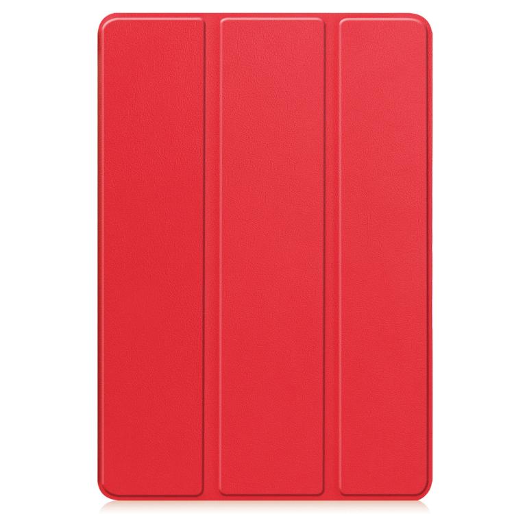 For Lenovo Idea Tab Pro Gen2 13.0 Custer TPU Pure Color 3-Fold Holder Smart Leather Tablet Case with Pen Tray