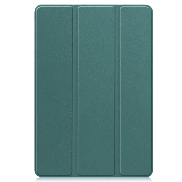 For Lenovo Idea Tab Pro Gen2 13.0 Custer TPU Pure Color 3-Fold Holder Smart Leather Tablet Case with Pen Tray
