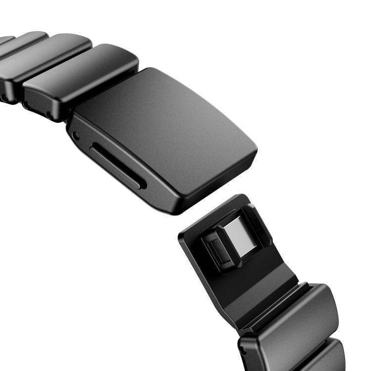 For Apple Watch 46mm / 49mm / 45mm / 44mm One-bead Waist Stainless Steel Norman Buckle Magnetic Watch Band