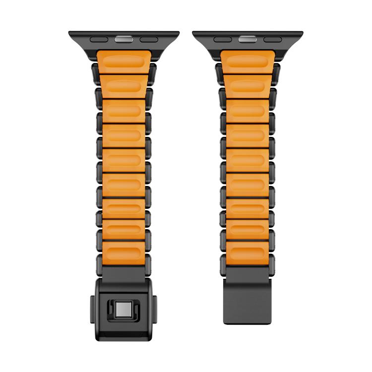 For Apple Watch 42mm / 41mm / 40mm / 38mm One-bead Waist Stainless Steel Norman Buckle Magnetic Watch Band