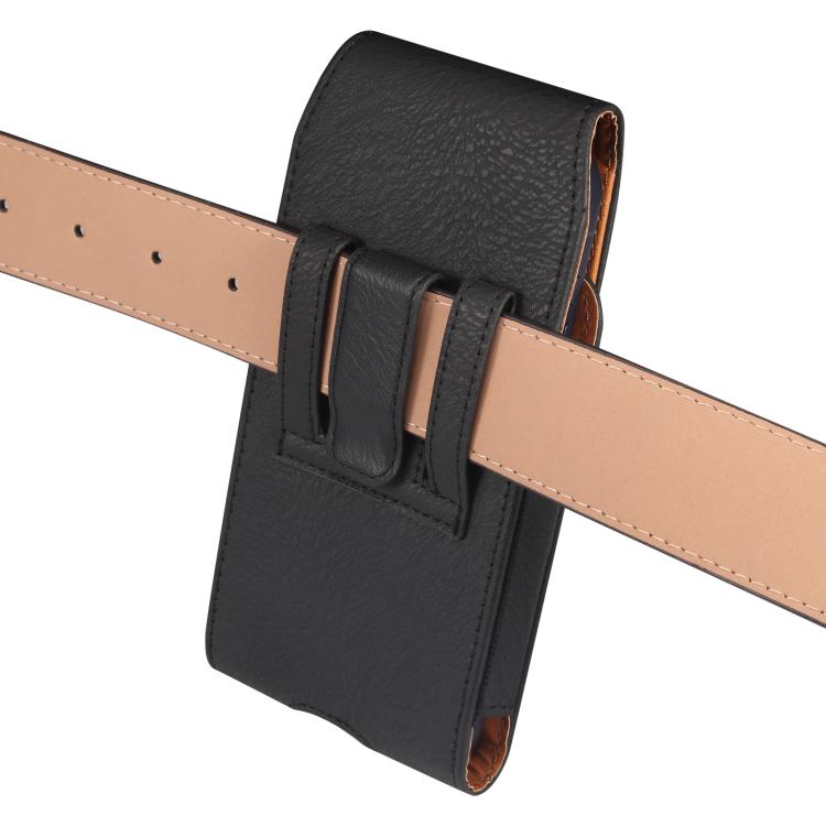 For 6.5 inch Universal Horizontal Vegan Leather Phone Waist Bag