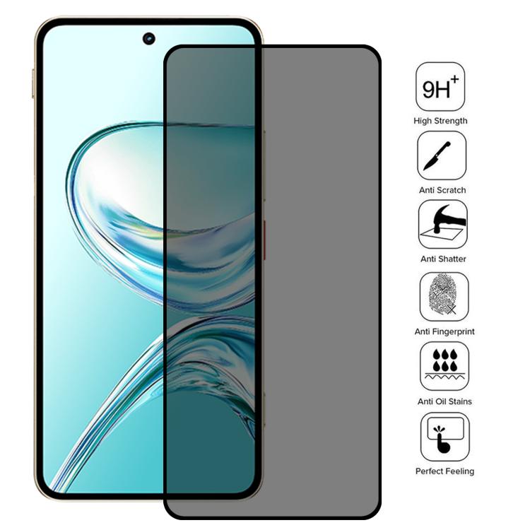 For ZTE nubia Focus 2 Ultra 5G Full Cover Anti-spy Silk Screen Tempered Glass Film