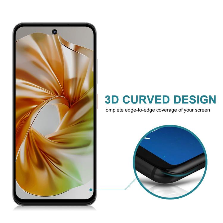 For ZTE nubia Focus 2 5G 25pcs Full Cover Anti-spy Silk Screen Tempered Glass Film