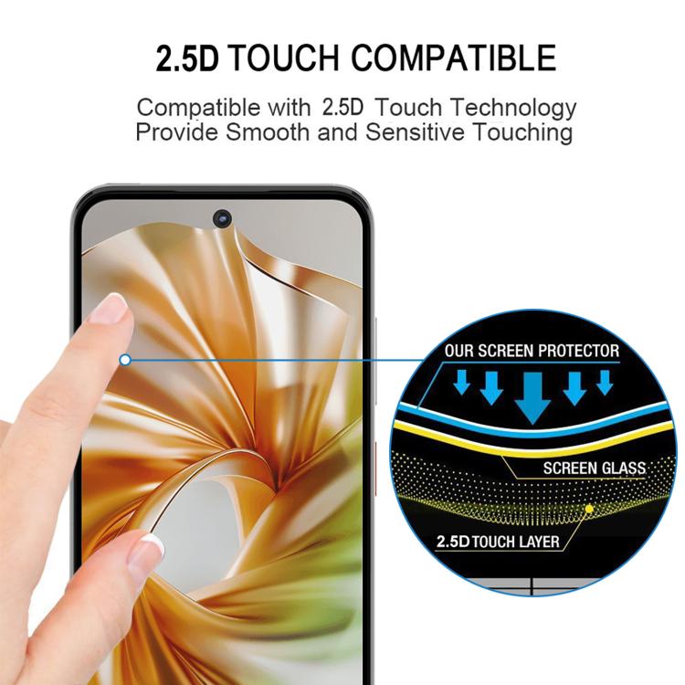 For ZTE nubia Focus 2 5G Full Glue Screen Tempered Glass Film