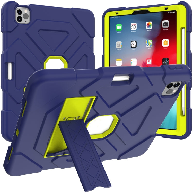 LT-T Contrast Color Shockproof Silicone + PC Protective Case with Holder For iPad Air 2022 / 2020 10.9