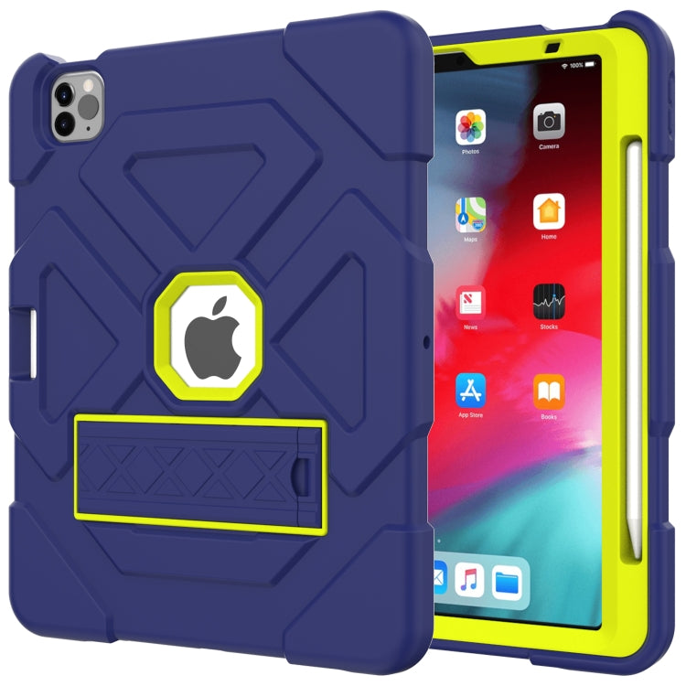 LT-T Contrast Color Shockproof Silicone + PC Protective Case with Holder For iPad Air 2022 / 2020 10.9