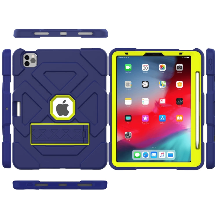 LT-T Contrast Color Shockproof Silicone + PC Protective Case with Holder For iPad Air 2022 / 2020 10.9