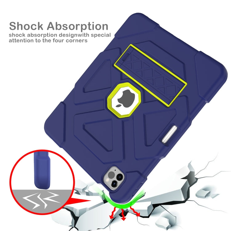 LT-T Contrast Color Shockproof Silicone + PC Protective Case with Holder For iPad Air 2022 / 2020 10.9