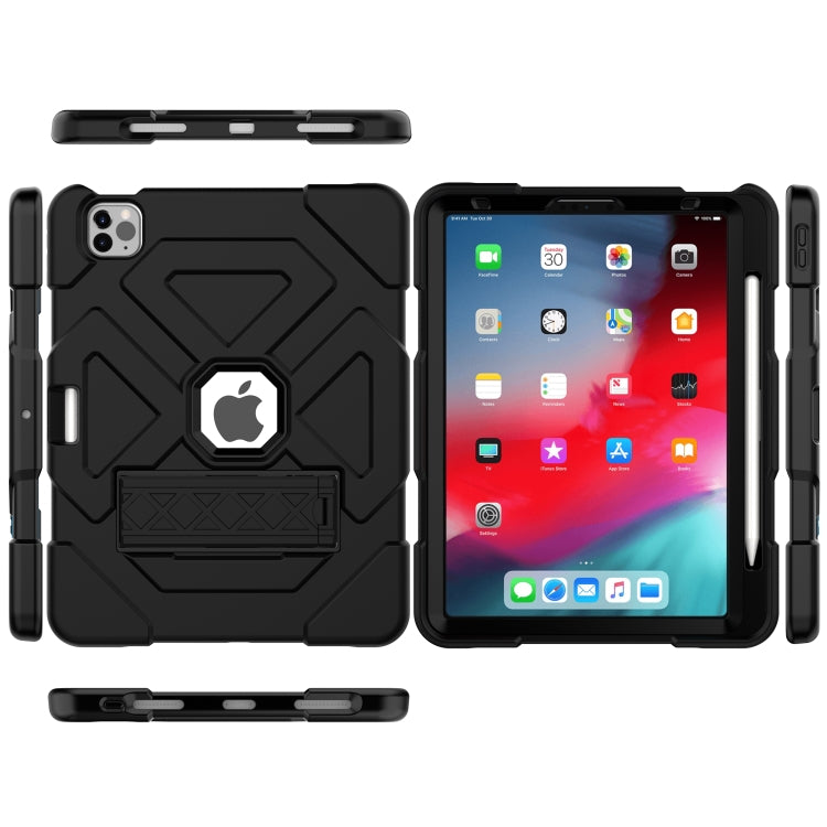 LT-T Contrast Color Shockproof Silicone + PC Protective Case with Holder For iPad Air 2022 / 2020 10.9