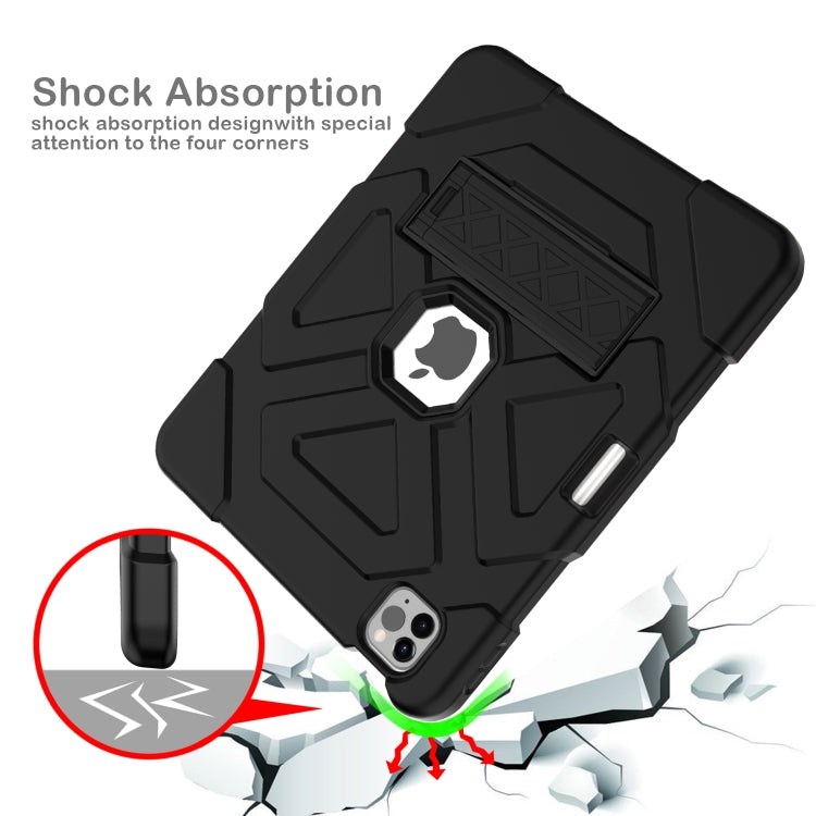 LT-T Contrast Color Shockproof Silicone + PC Protective Case with Holder For iPad Air 2022 / 2020 10.9