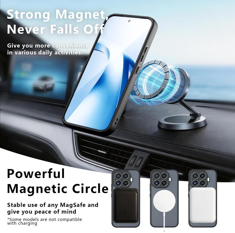 For Xiaomi 17T 5G Armor Magnetic Holder PC Hybrid TPU Phone Case - Frosted Black