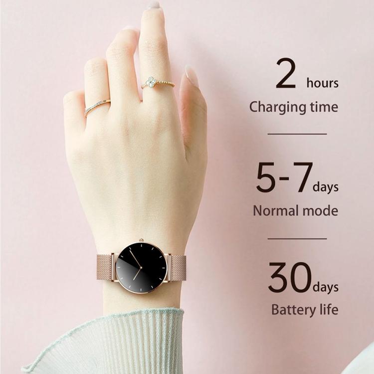 T8 1.3-Inch Heart Rate / Blood Pressure / Blood Oxygen Monitoring Bluetooth Smart Watch, Type:Dual Straps - Gold