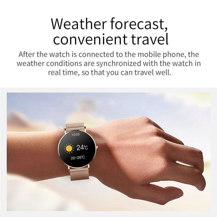 T8 1.3-Inch Heart Rate / Blood Pressure / Blood Oxygen Monitoring Bluetooth Smart Watch, Type:Dual Straps - Gold
