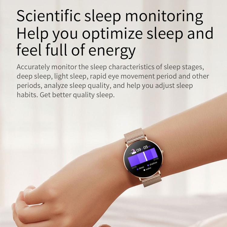 T8 1.3-Inch Heart Rate / Blood Pressure / Blood Oxygen Monitoring Bluetooth Smart Watch, Type:Dual Straps - Gold