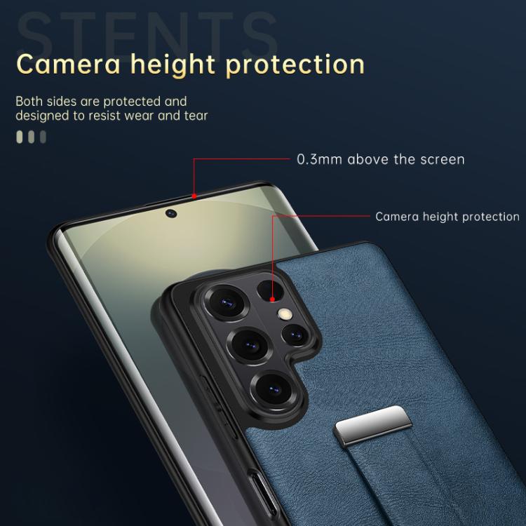 For Samsung Galaxy S26+ 5G SULADA PC Hybrid Leather Texture Skin Feel Shockproof Phone Case