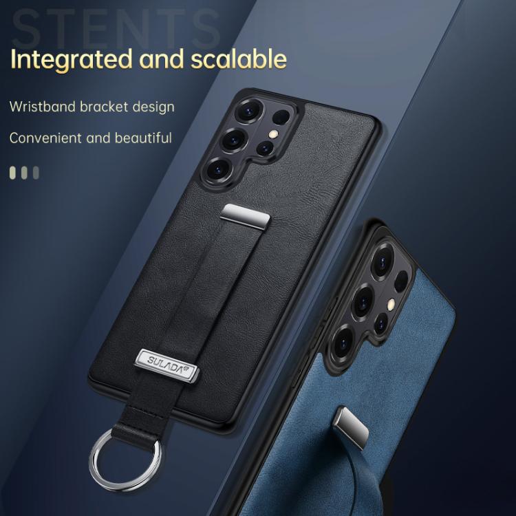For Samsung Galaxy S26+ 5G SULADA PC Hybrid Leather Texture Skin Feel Shockproof Phone Case