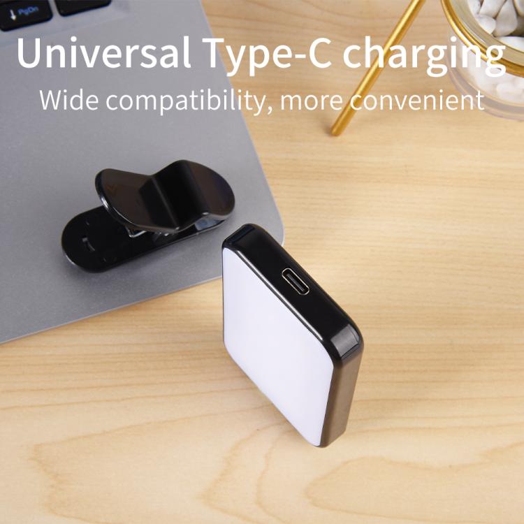Portable Mini Fill Light with Clip 150mAh No Charging Cable