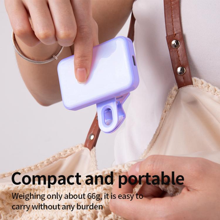 Portable Mini Fill Light with Clip 150mAh No Charging Cable