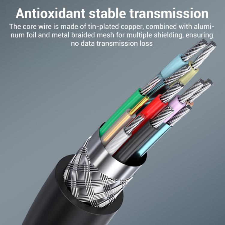 WG135 USB 3.0 Male to Male Bi-directional External Hard Drive Enclosure Data Cable, Length:1m - Black