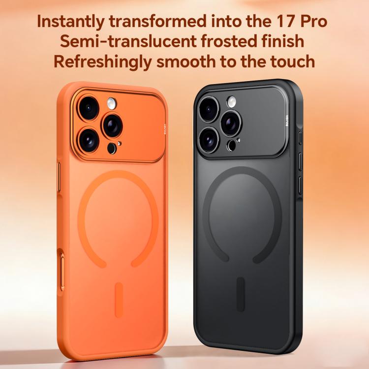 For iPhone 17 Pro Max SULADA Transforms Into 17 Pro Semi-Transparent Matte Magnetic Phone Case