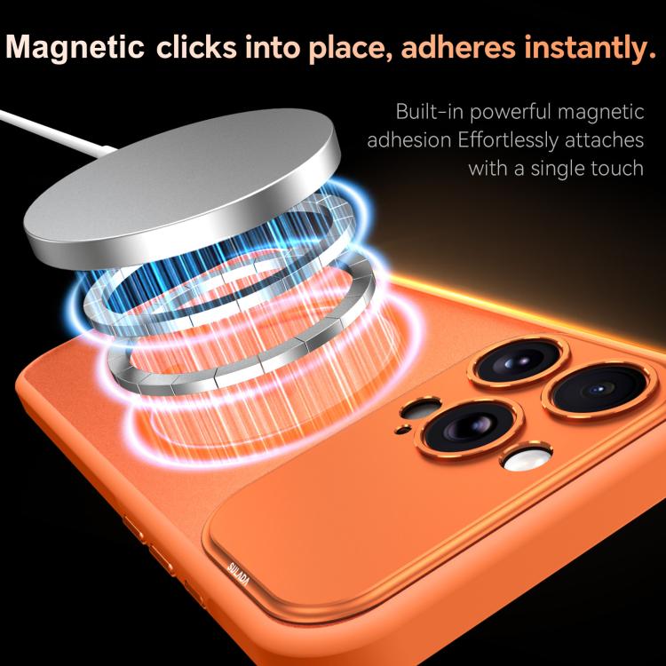 For iPhone 17 Pro SULADA Transforms Into 17 Pro Semi-Transparent Matte Magnetic Phone Case
