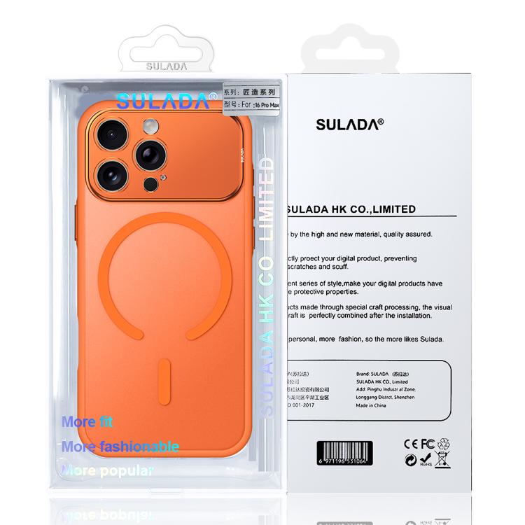 For iPhone 17 Pro SULADA Transforms Into 17 Pro Semi-Transparent Matte Magnetic Phone Case