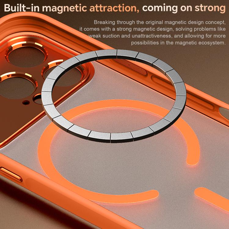 For iPhone 16 Pro Max SULADA Transforms Into 17 Pro Semi-Transparent Matte Magnetic Phone Case