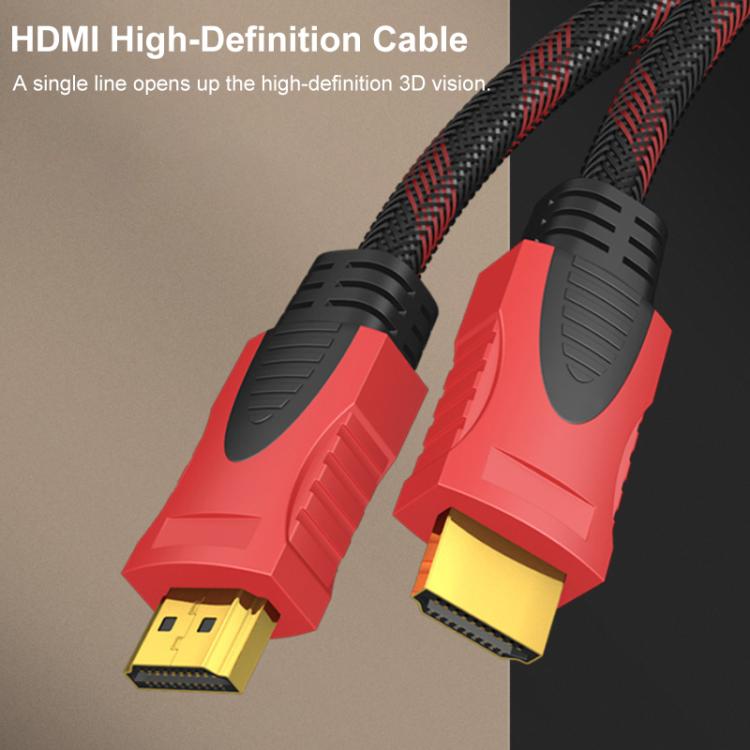 HDMI 1.4 1080P TV Computer Video Monitors HD Connection Cable, Length:15m - Black Red