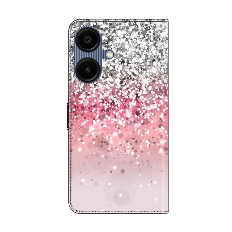 For Samsung Galaxy A06 5G / 4G Crystal-Like Painted Vegan Leather Phone Case