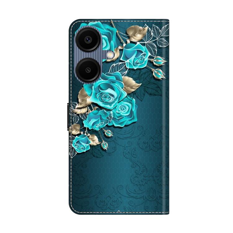 For Samsung Galaxy A06 5G / 4G Crystal-Like Painted Vegan Leather Phone Case